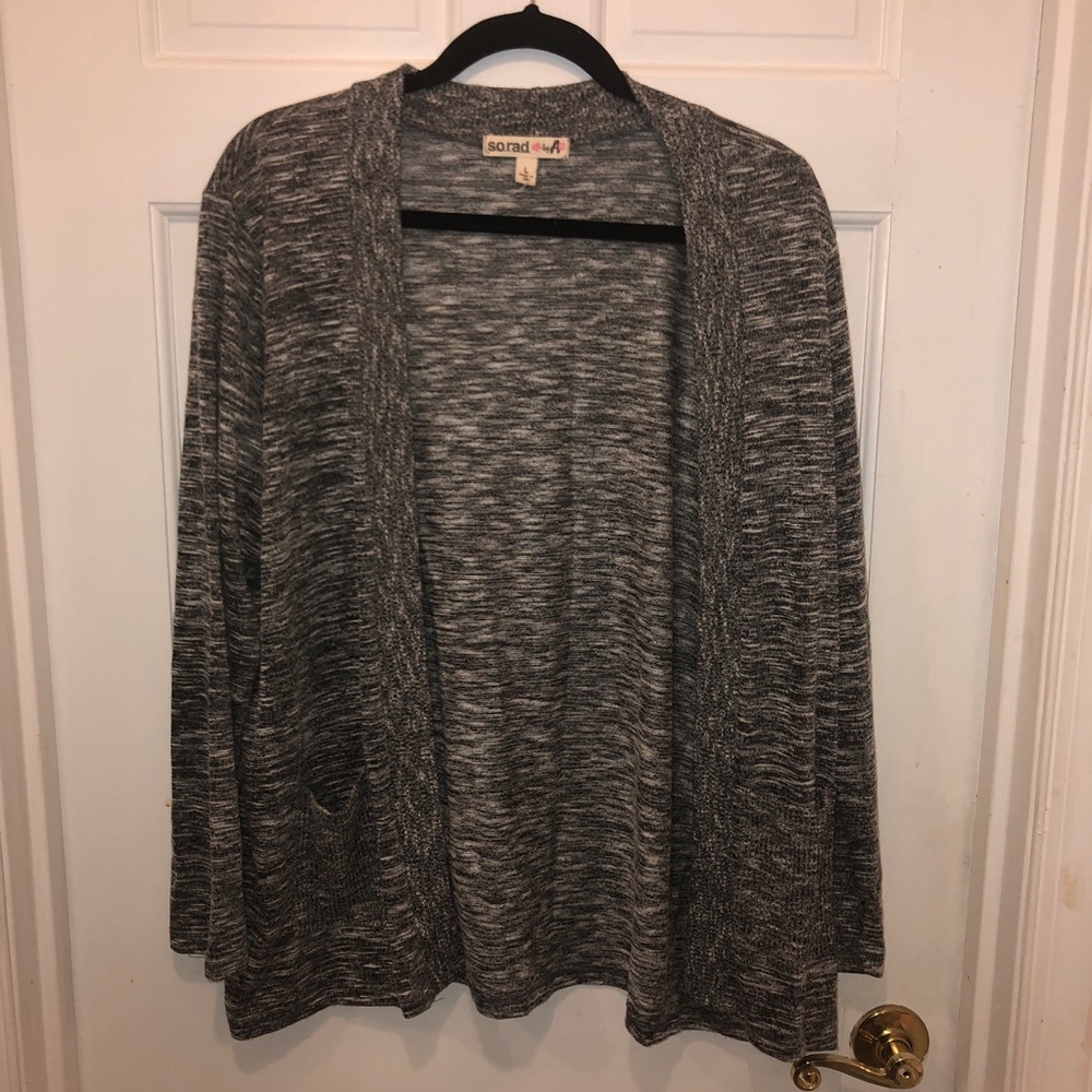 Heather grey cardigan